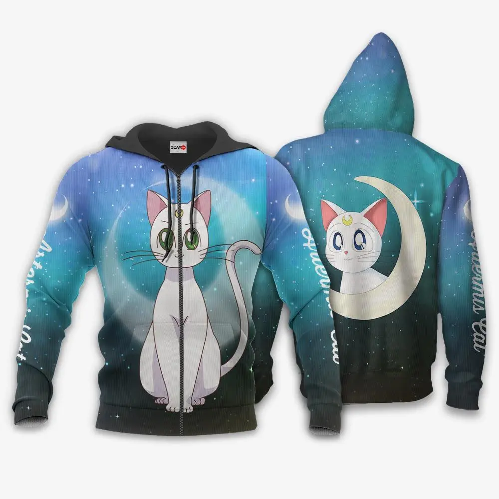 Anime Artermis Cat Hoodie Sailor Moon Anime Perfect And Unique Gifts For Otaku Anime Fans On Christmas