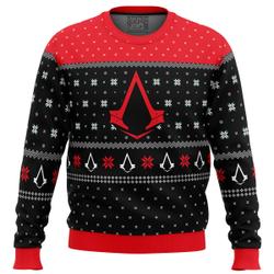 Assassins Creed Assassin Insignia Symbol Ugly Christmas Sweater Perfect And Unique Gifts For Adults Kids On Christmas
