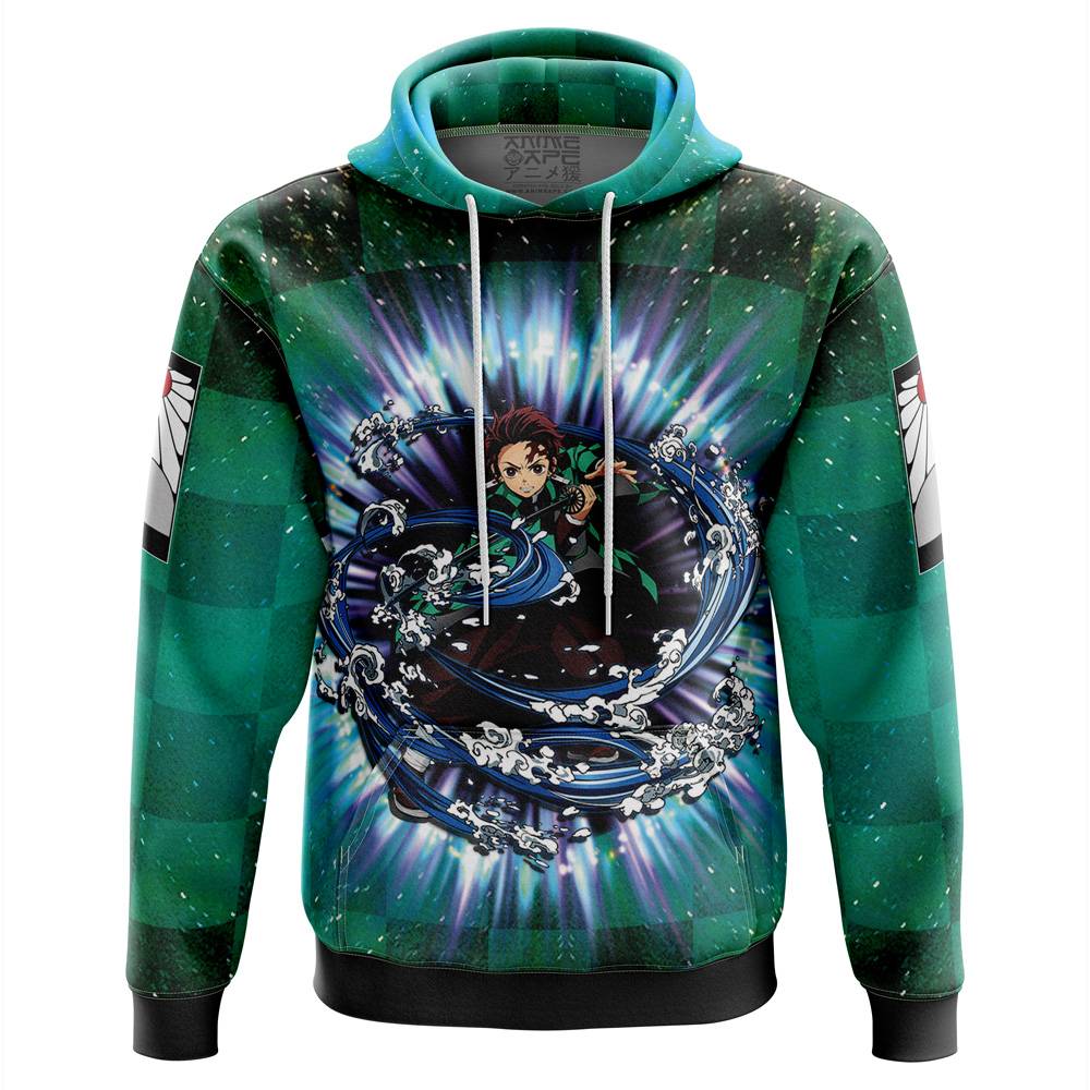 Anime Astral Aura Tanjiro Demon Slayer Hoodie Perfect And Unique Gifts For Otaku Anime Fans On Christmas