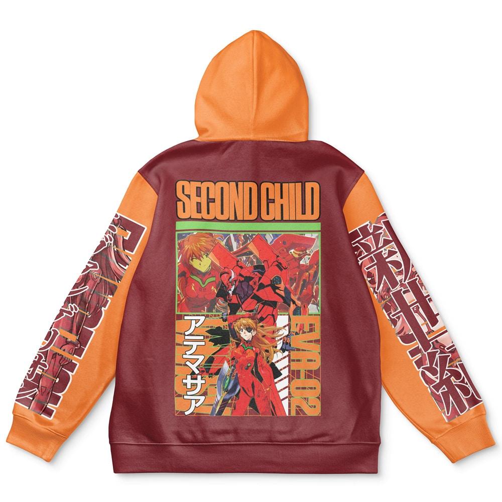 Anime Asuka Langley Sohryu x Eva 02 Neon Genesis Evangelion Streetwear Hoodie Perfect And Unique Gifts For Otaku On Christmas