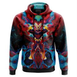 Anime Atmospheric Blast All Might My Hero Academia Hoodie Perfect And Unique Gifts For Otaku Anime Fans On Christmas