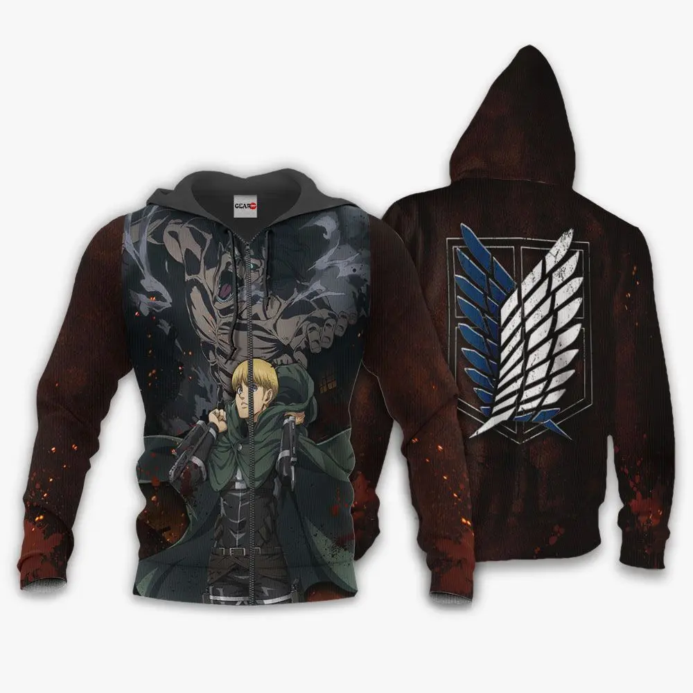 Anime Attack On Tian Armin Arlert Hoodie AOT Final Season Anime Shirt Perfect And Unique Gifts For Otaku Anime Fans On Christmas