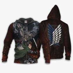 Anime Attack On Tian Levi Arlert Hoodie AOT Final Season Anime Shirt Perfect And Unique Gifts For Otaku Anime Fans On Christmas
