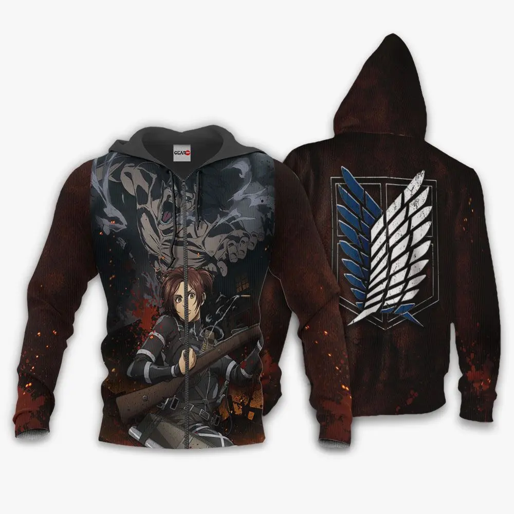 Anime Attack On Tian Sasha Blouse Hoodie AOT Final Season Anime Shirt Perfect And Unique Gifts For Otaku Anime Fans On Christmas