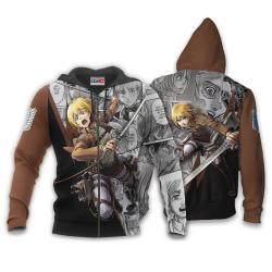 Anime Armin Arlelt Hoodie Custom Attack On Titan Anime Manga Style Perfect And Unique Gifts For Otaku Anime Fans On Christmas