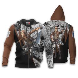Anime Jean Kirstein Hoodie Custom Attack On Titan Anime Manga Style Perfect And Unique Gifts For Otaku Anime Fans On Christmas
