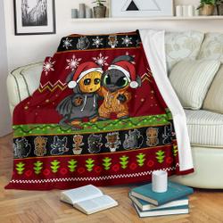 Anime Baby Groot Toothless Christmas Fleece Sherpa Blanket Amazing Gift Idea Perfect Gifts For Family On Christmas