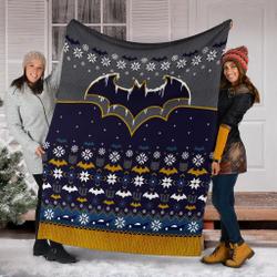 Movie Batman Freeze Ugly Christmas Custom Fleece Sherpa Blanket Home Decor Perfect Gifts For Family On Christmas