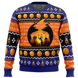 Beautiful Sunset Dragon Ball Z Ugly Christmas Sweater Perfect And Unique Gifts For Adults Kids On Christmas