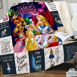 Movie Beauty And The Beast Disney Fleece Sherpa Blanket Perfect And Unique Gifts For Family On Christmas