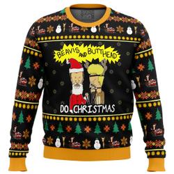 Beavis and Butthead Do Christmas Ugly Christmas Sweater Perfect And Unique Gifts For Adults Kids On Christmas