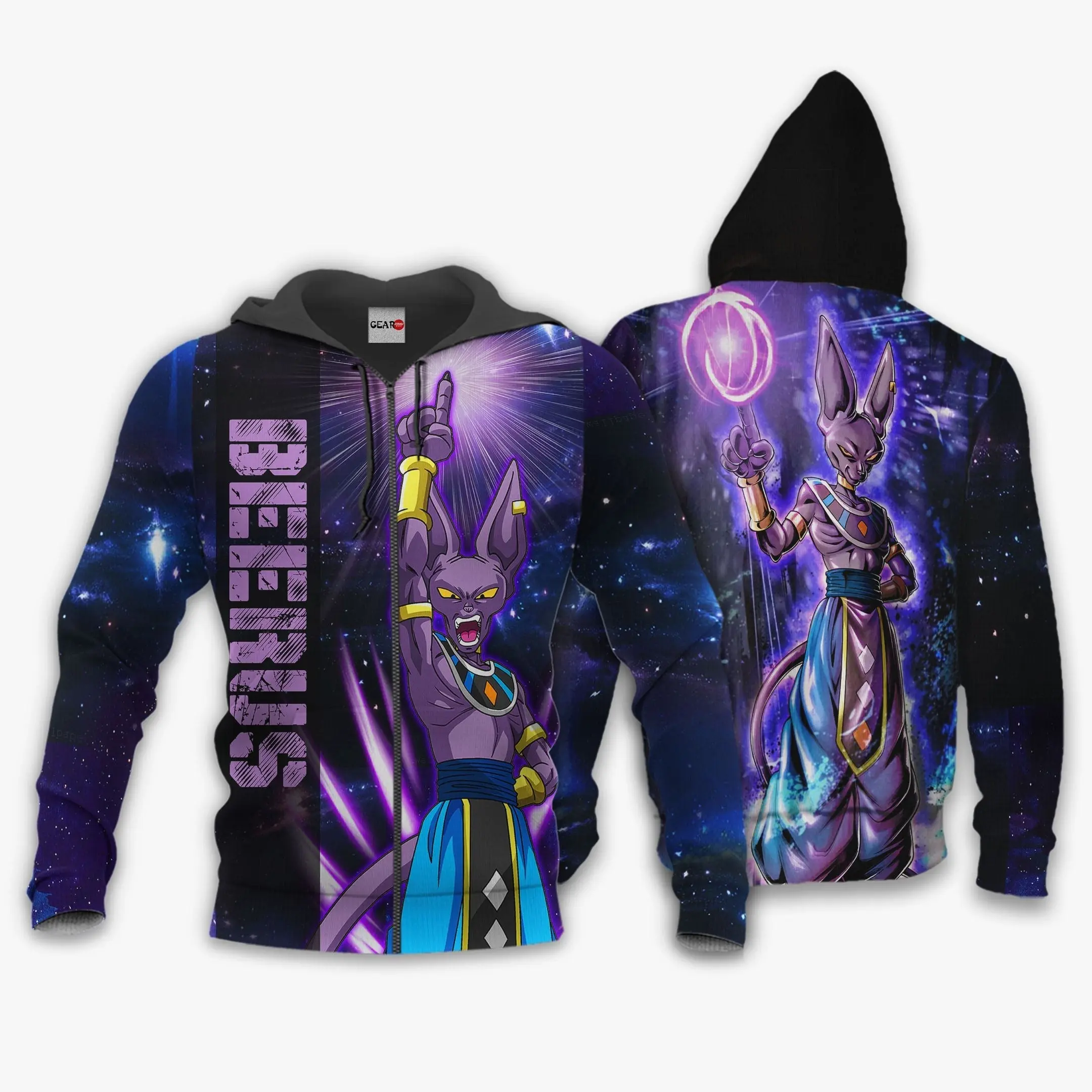 Anime Beerus Sama Hoodie Anime Shirts Jacket Perfect And Unique Gifts For Otaku Anime Fans On Christmas