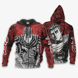 Anime Guts Hoodie Custom Berserk Anime Shirts Perfect And Unique Gifts For Otaku Anime Fans On Christmas