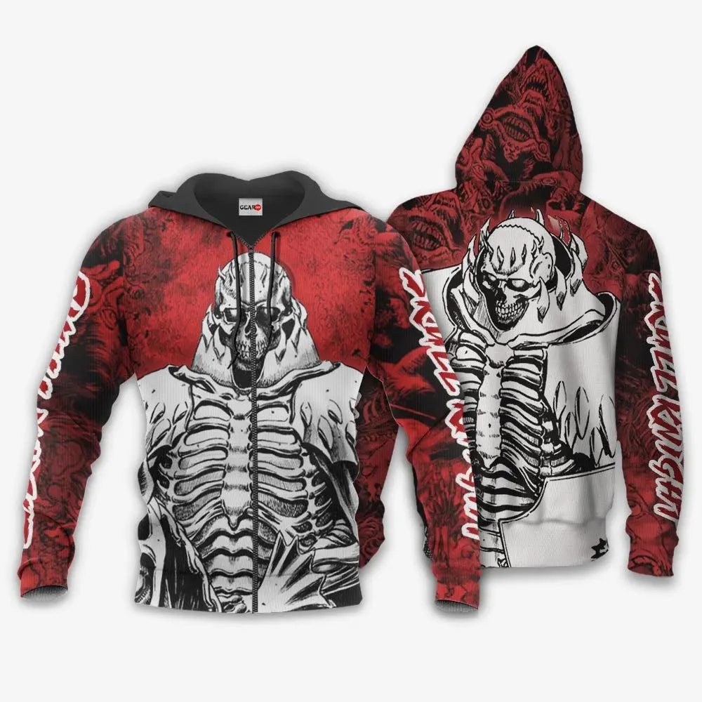 Anime Berserk Skull Knight Shirt Custom Berserk Anime Hoodie Perfect And Unique Gifts For Otaku Anime Fans On Christmas