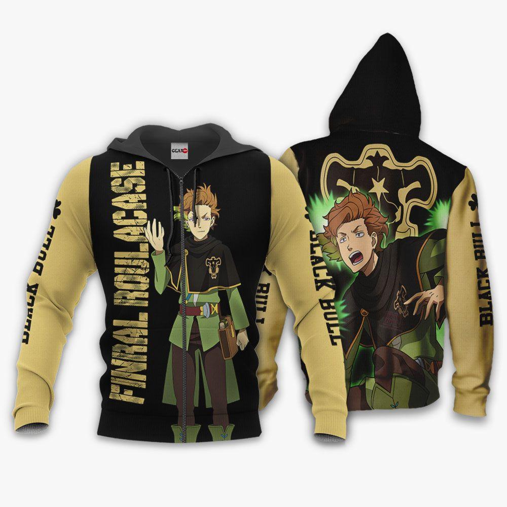 Anime Black Bull Finral Roulacase Hoodie Black Clover Anime Shirt Perfect And Unique Gifts For Otaku Anime Fans On Christmas