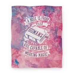 Movie Anime A Book Is Proof That Humans Are Capable Of Working Magic Premium Fleece Sherpa Blanket Perfect Gifts For Christmas