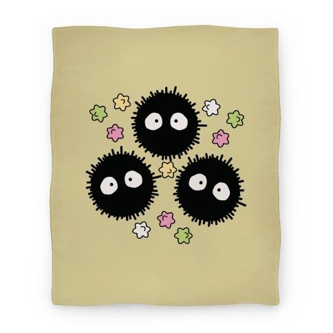 Movie Anime A Trio Of Soot Sprites Premium Fleece Sherpa Blanket Perfect Gifts For Family On Christmas