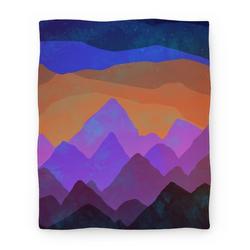 Movie Anime Abstract Mountain Sunset Premium Fleece Sherpa Blanket Perfect Gifts For Family On Christmas