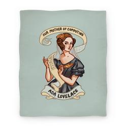 Movie Anime Ada Lovelace: Our Mother of Computing Premium Fleece Sherpa Blanket Perfect Gifts For Family On Christmas