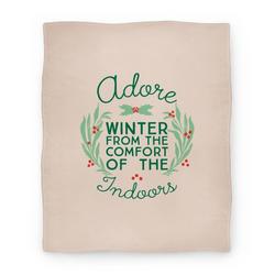 Movie Anime Adore Winter From The Comfort Of The Indoors Premium Fleece Sherpa Blanket Perfect Gifts For Family On Christmas