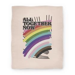 Movie Anime All Together Now Premium Fleece Sherpa Blanket Perfect And Unique Gifts For Family On Christmas