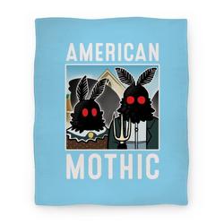 Movie Anime American Mothic Premium Fleece Sherpa Blanket Perfect And Unique Gifts For Family On Christmas