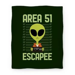 Movie Anime Area 51 Escapee Premium Fleece Sherpa Blanket Perfect And Unique Gifts For Family On Christmas