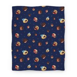 Movie Anime Attack on Titan Heads Premium Fleece Sherpa Blanket Perfect And Unique Gifts For Family On Christmas