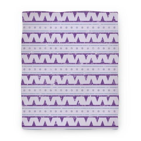 Movie Anime Aztec Zig Zag Pattern Premium Fleece Sherpa Blanket Perfect And Unique Gifts For Family On Christmas