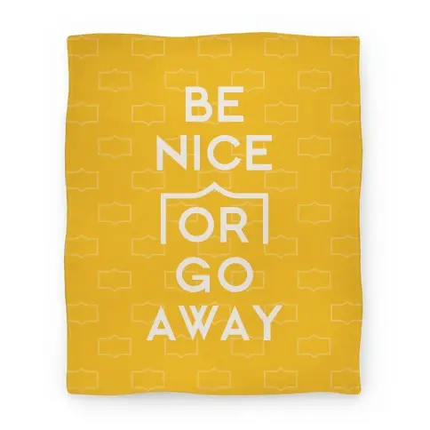 Movie Anime Be Nice Or Go Away Premium Fleece Sherpa Blanket Perfect And Unique Gifts For Family On Christmas