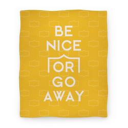 Movie Anime Be Nice Or Go Away Premium Fleece Sherpa Blanket Perfect And Unique Gifts For Family On Christmas