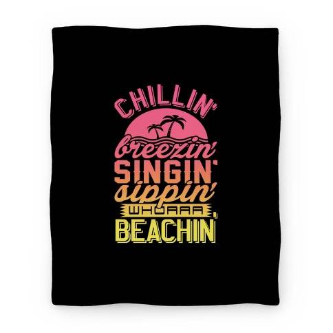 Movie Anime Beachin' Premium Fleece Sherpa Blanket Perfect And Unique Gifts For Family On Christmas Holiday