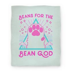 Movie Anime Beans For The Bean God Premium Fleece Sherpa Blanket Perfect Gifts For Family On Christmas