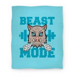 Movie Anime Beast Mode Inosuke Premium Fleece Sherpa Blanket Perfect And Unique Gifts For Family On Christmas