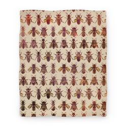 Movie Anime Bee Species Pattern Premium Fleece Sherpa Blanket Perfect And Unique Gifts For Family On Christmas