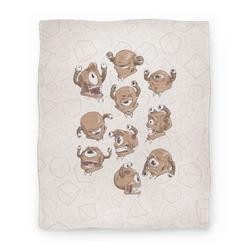 Movie Anime Beholder Expression Study Premium Fleece Sherpa Blanket Perfect Gifts For Family On Christmas
