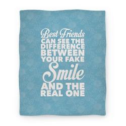 Movie Anime Best Friends Know The Real Smile Premium Fleece Sherpa Blanket Perfect Gifts For Family On Christmas