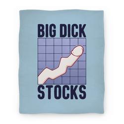 Movie Anime Big Dick Stocks Premium Fleece Sherpa Blanket Perfect And Unique Gifts For Family On Christmas