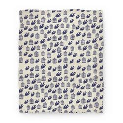 Movie Anime Bioshock Infinite Pattern (Bird and Cage) Premium Fleece Sherpa Blanket Perfect Gifts For Family On Christmas