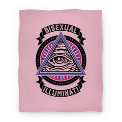 Movie Anime Bisexual Illuminati Premium Fleece Sherpa Blanket Perfect And Unique Gifts For Family On Christmas