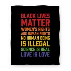 Movie Anime Black Lives Matter List Premium Fleece Sherpa Blanket Perfect Gifts For Family On Christmas