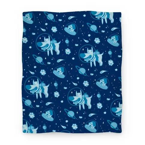 Movie Anime Blast Off Space Dog Premium Fleece Sherpa Blanket Perfect And Unique Gifts For Family On Christmas