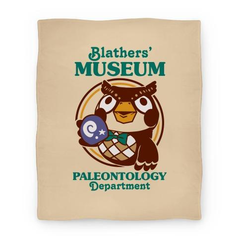 Movie Anime Blathers' Museum Paleontology Department Premium Fleece Sherpa Blanket Perfect Gifts For Family On Christmas