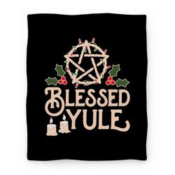Movie Anime Blessed Yule Premium Fleece Sherpa Blanket Perfect And Unique Gifts For Family On Christmas