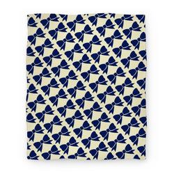 Movie Anime Blue Bow Pattern Premium Fleece Sherpa Blanket Perfect And Unique Gifts For Family On Christmas