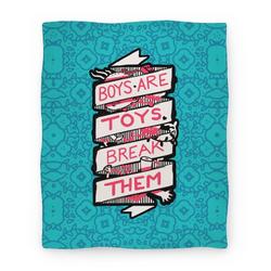 Movie Anime Boys Are Toys Break Them Premium Fleece Sherpa Blanket Perfect Gifts For Family On Christmas