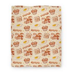 Movie Anime Breakfast Cats Premium Fleece Sherpa Blanket Perfect And Unique Gifts For Family On Christmas