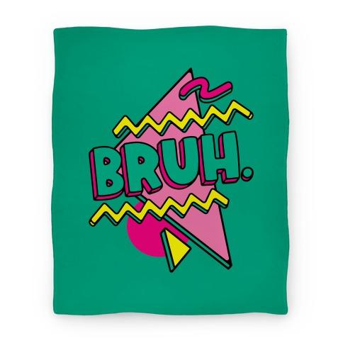 Movie Anime Bruh 90s Parody Premium Fleece Sherpa Blanket Perfect And Unique Gifts For Family On Christmas