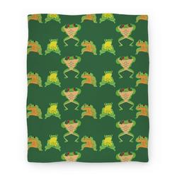 Movie Anime Buff Frog Pattern Premium Fleece Sherpa Blanket Perfect And Unique Gifts For Family On Christmas