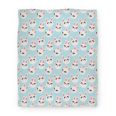 Movie Anime BunBun Pattern Blue Premium Fleece Sherpa Blanket Perfect And Unique Gifts For Family On Christmas